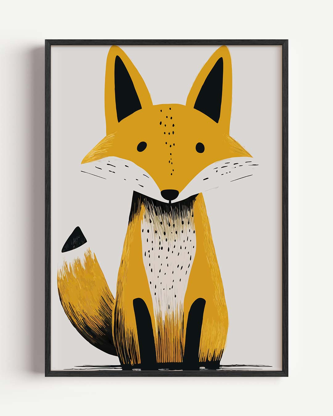 Schattige Vos Illustratie Poster