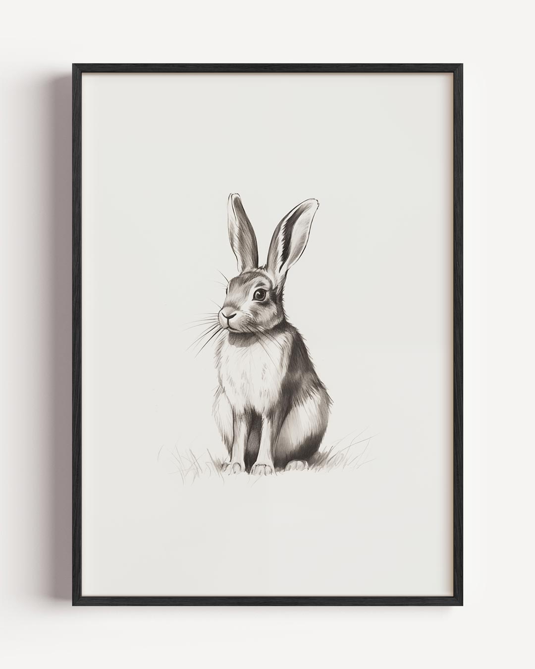 Schattige Konijnen Illustratie Poster-WallArtistic