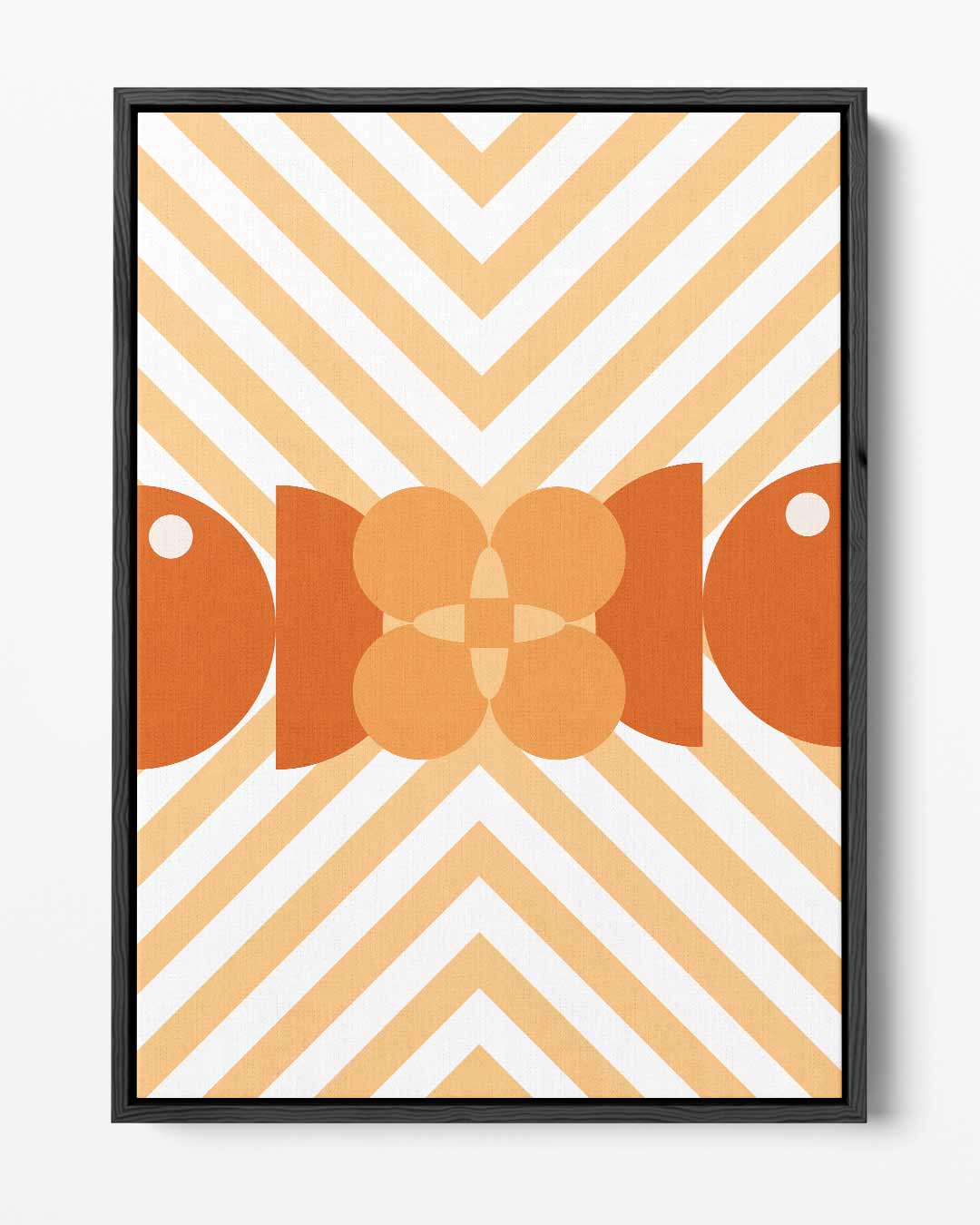 Retro Bloemenpatroon Kunstwerk Kunstwerk-canvas-dibond-plexiglas-wanddecoratie-WallArtistic