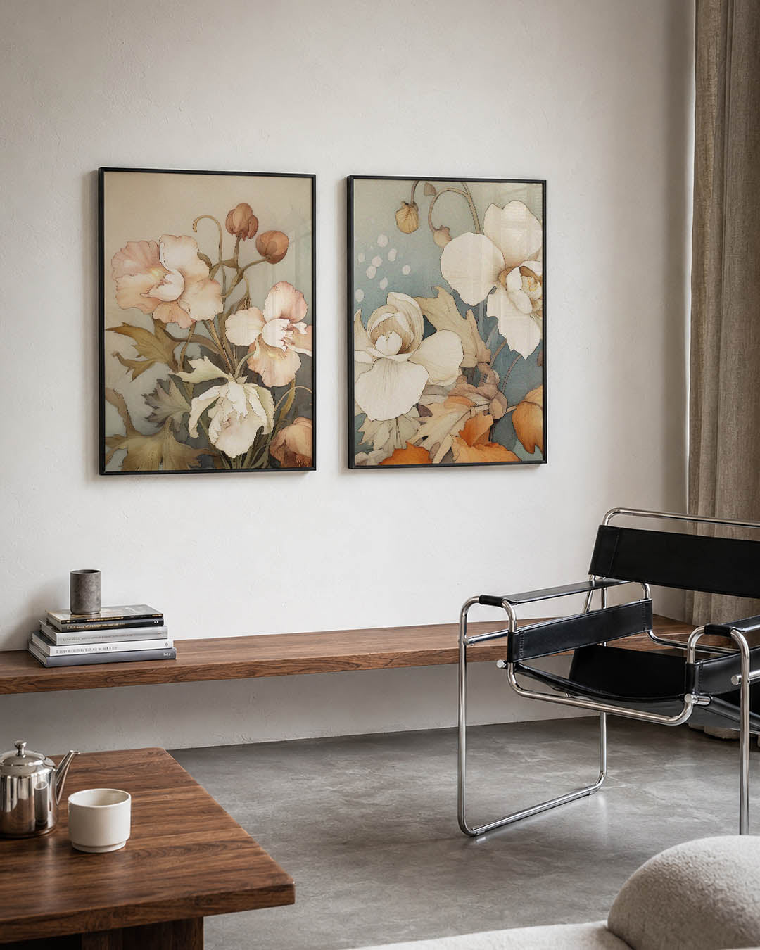 Bloemrijke sereniteit Posterset