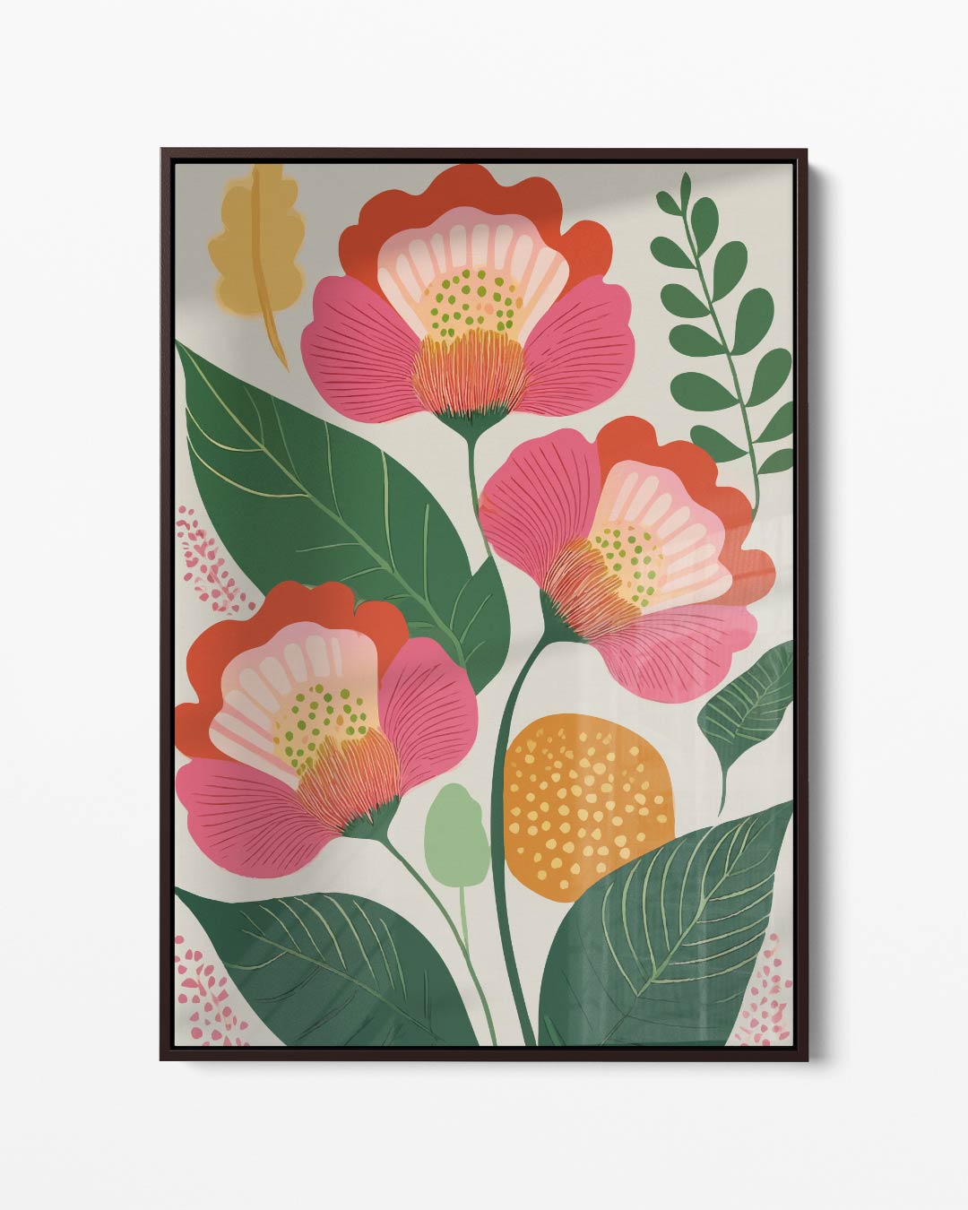 Bloemenpracht in Boho Stijl Kunstwerk-canvas-dibond-plexiglas-wanddecoratie-WallArtistic