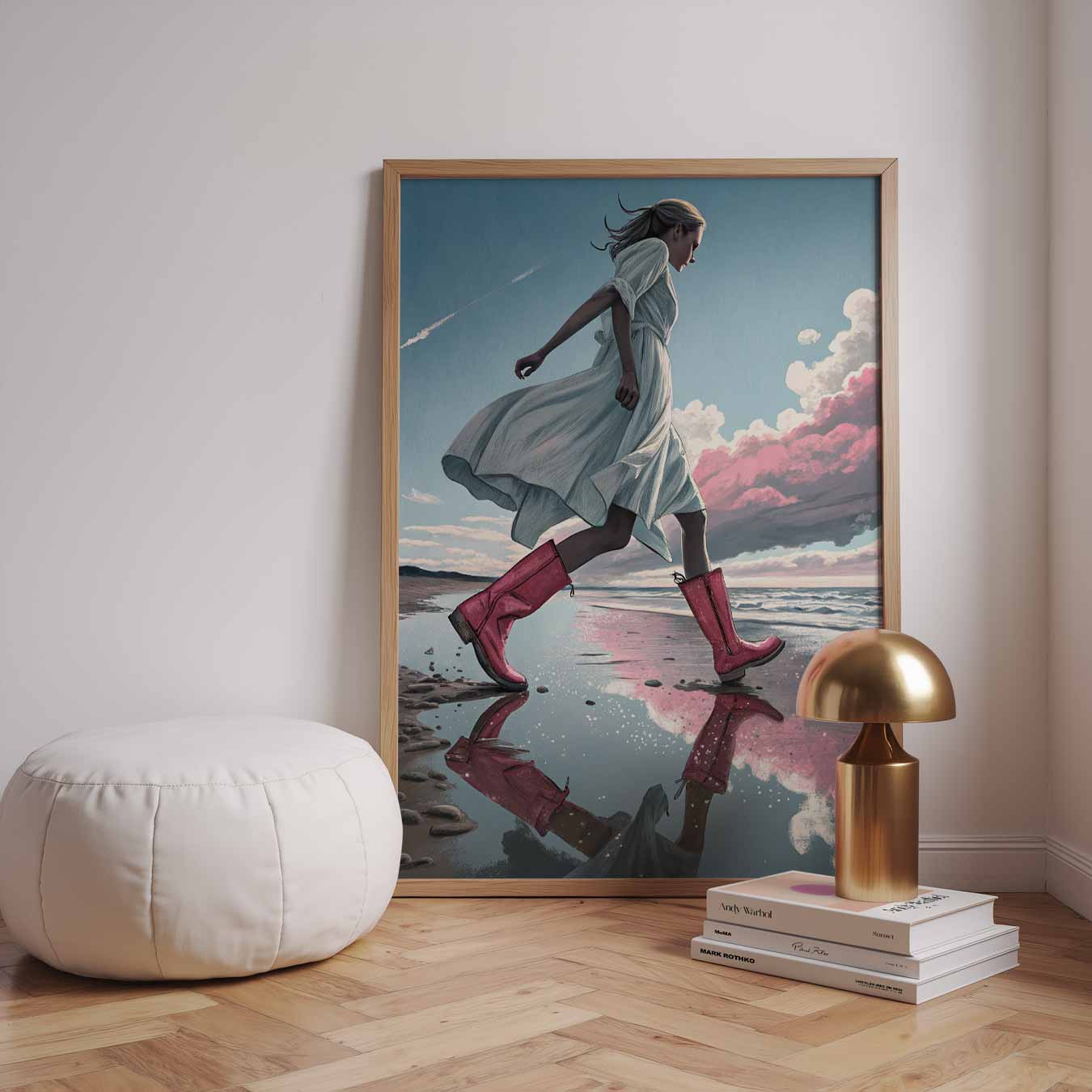 Dromerige Strandwandeling Poster