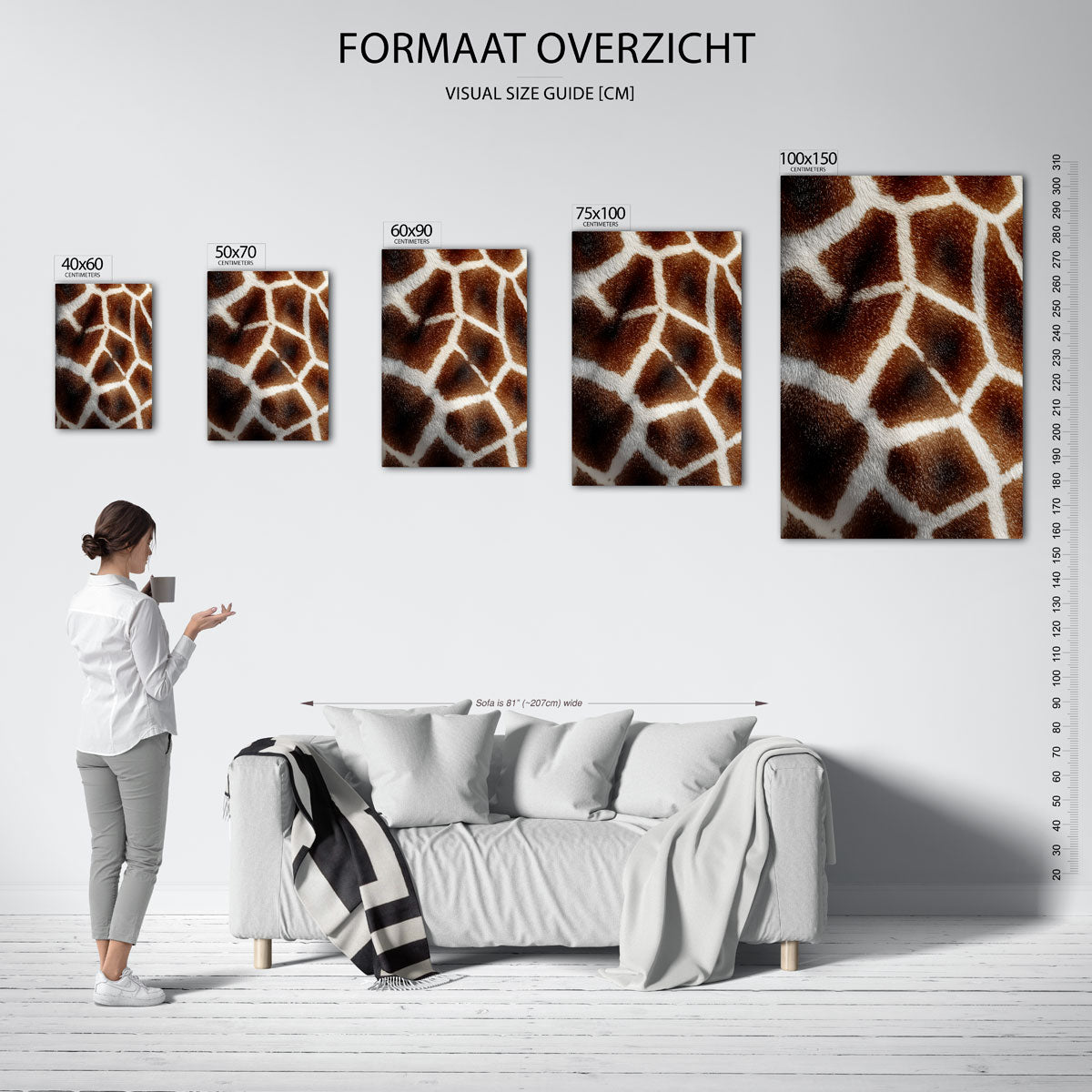Organische patronen Kunstwerk