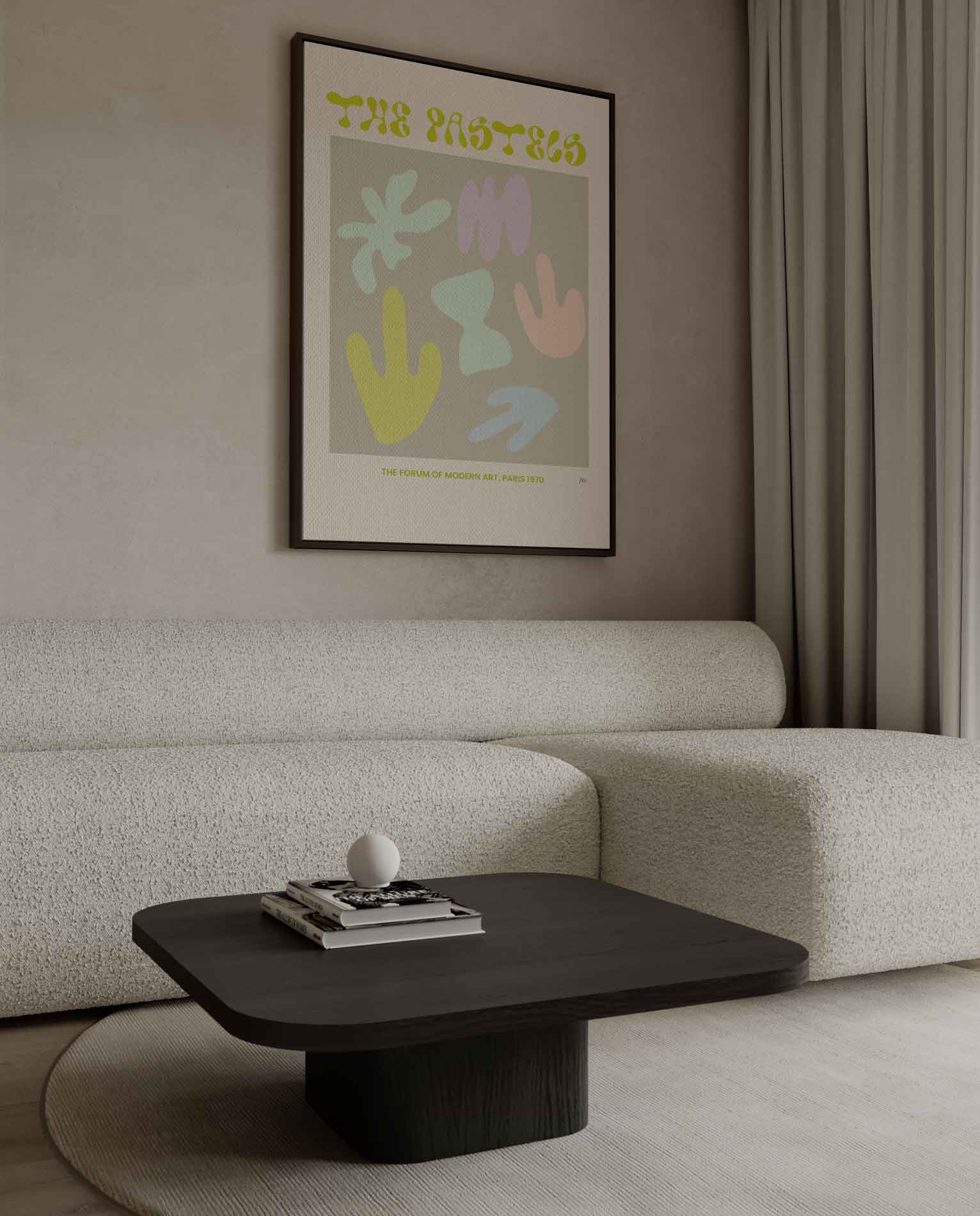 Retro Pastel Kunstposter