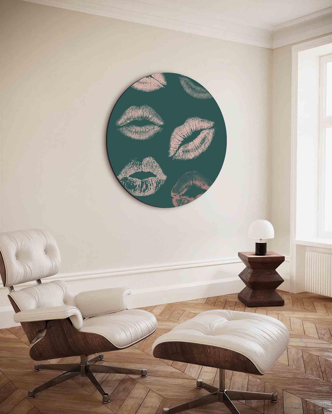 Lippenprint Muurcirkel