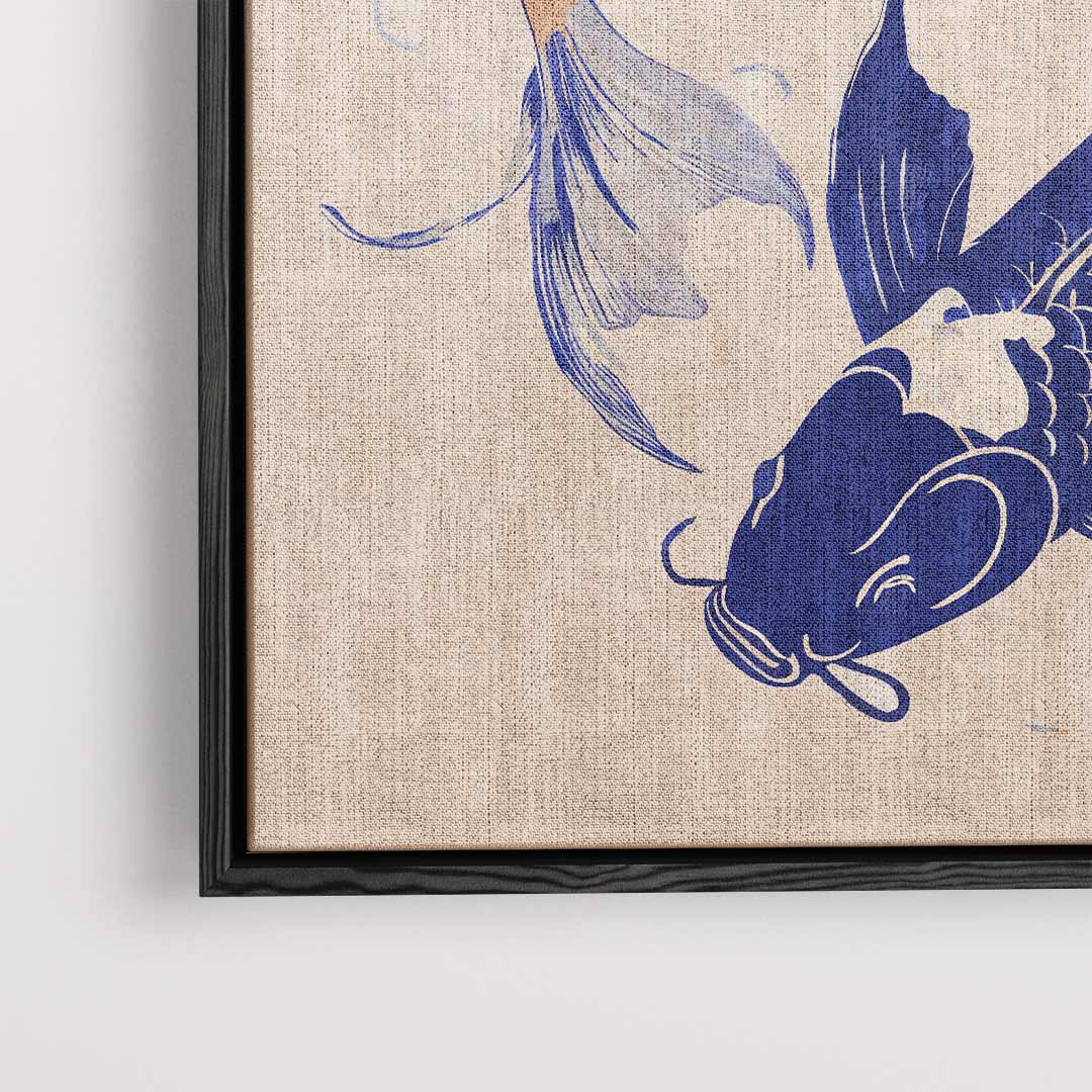 Koi Vissen Dans Kunstwerk-canvas-dibond-plexiglas-wanddecoratie-WallArtistic