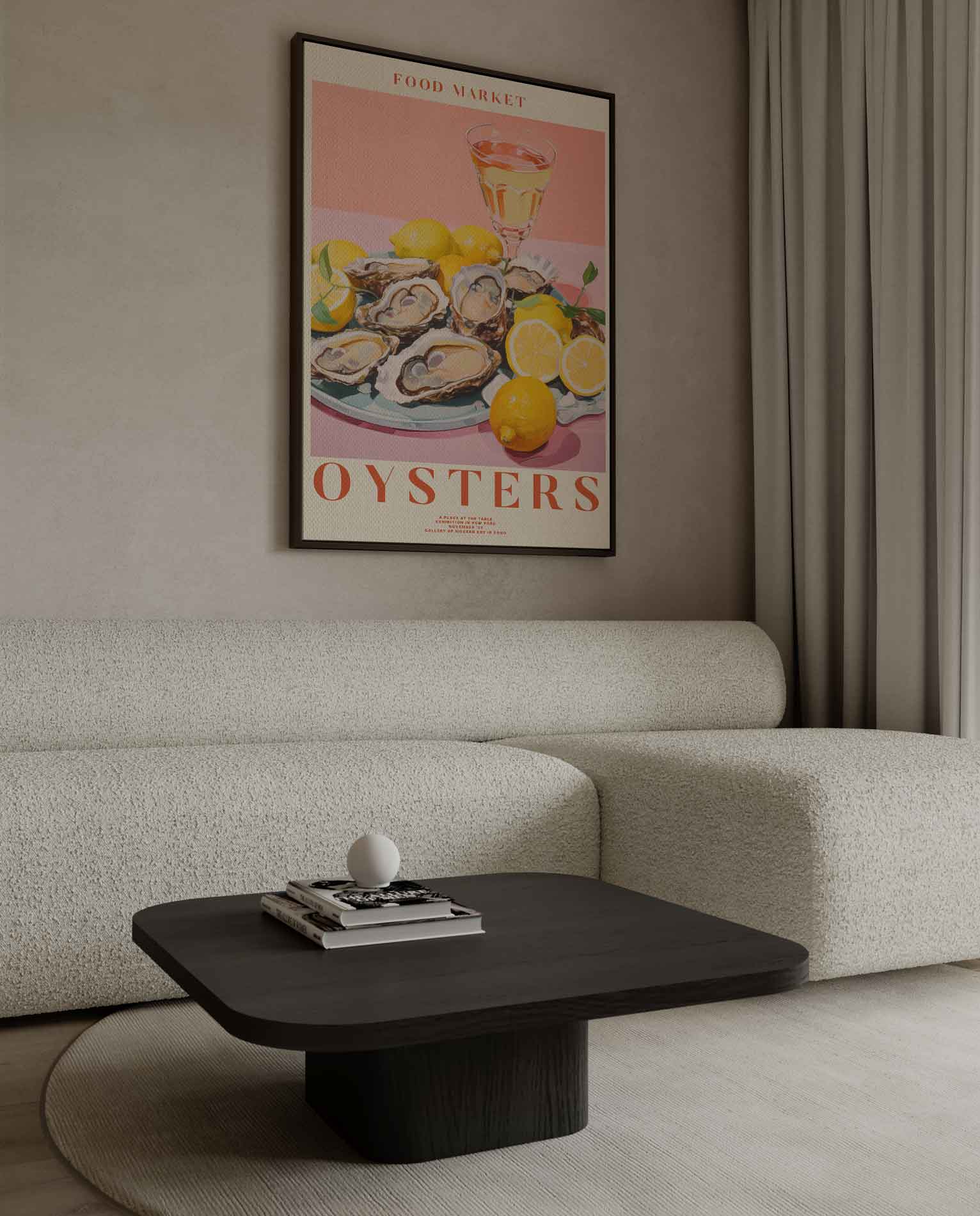Zonnig Oester Arrangement Kunstwerk-canvas-dibond-plexiglas-wanddecoratie-WallArtistic