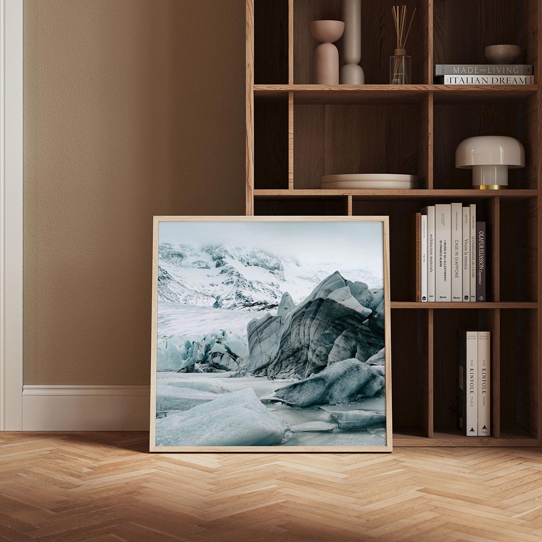 Ijslandschap bergen Poster