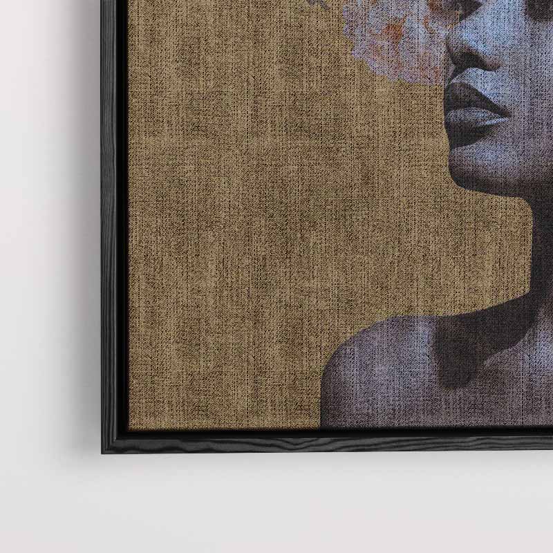 Bloemendroom Portret Kunstwerk-canvas-dibond-plexiglas-wanddecoratie-WallArtistic