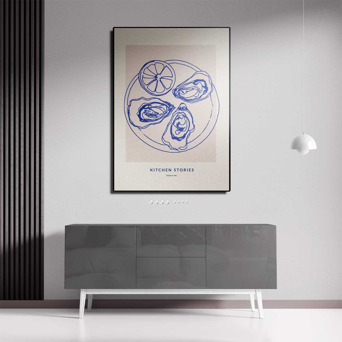 Streken op een Bord Kunstwerk-canvas-dibond-plexiglas-wanddecoratie-WallArtistic