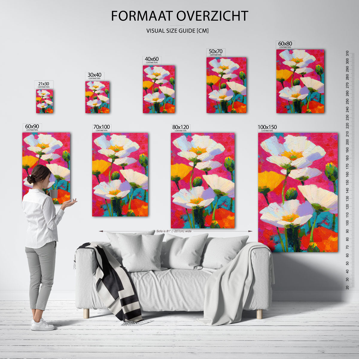 Bloemen in felle kleuren Poster