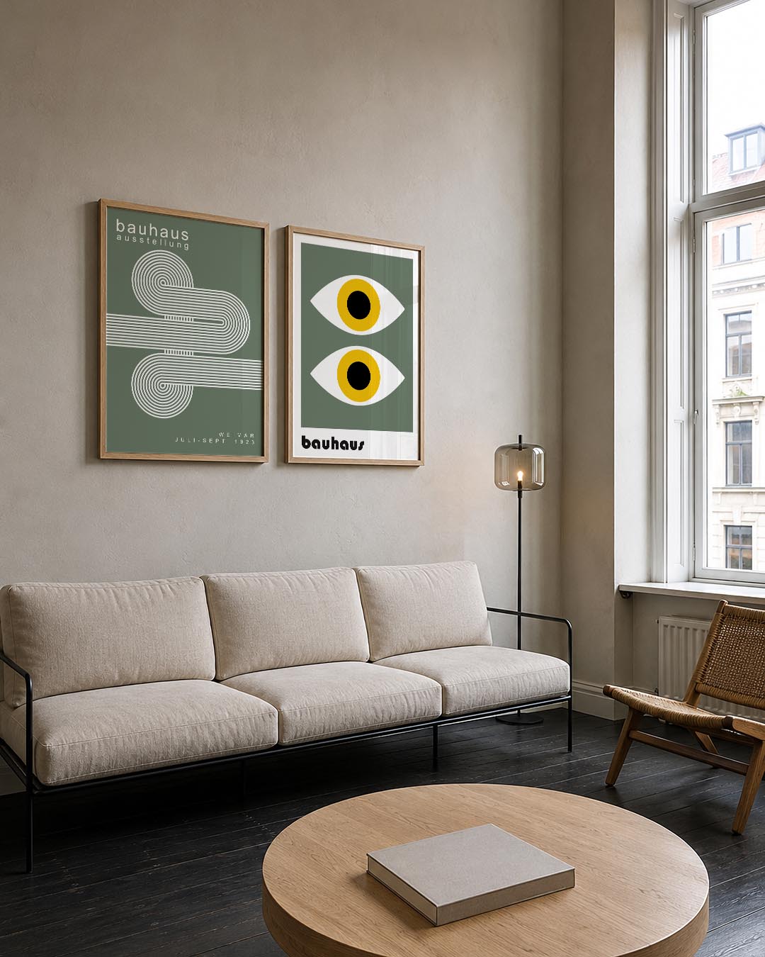 Lijnen en cirkelpatronen Posterset