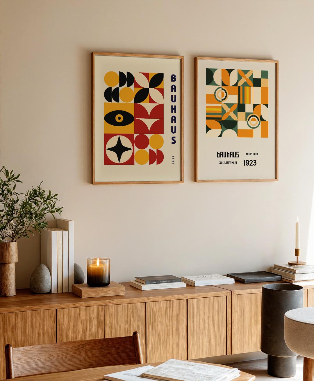 Vormen en vlakkenspel Posterset