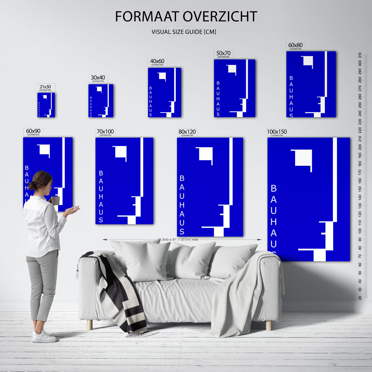 Lijnen en vlakken Poster