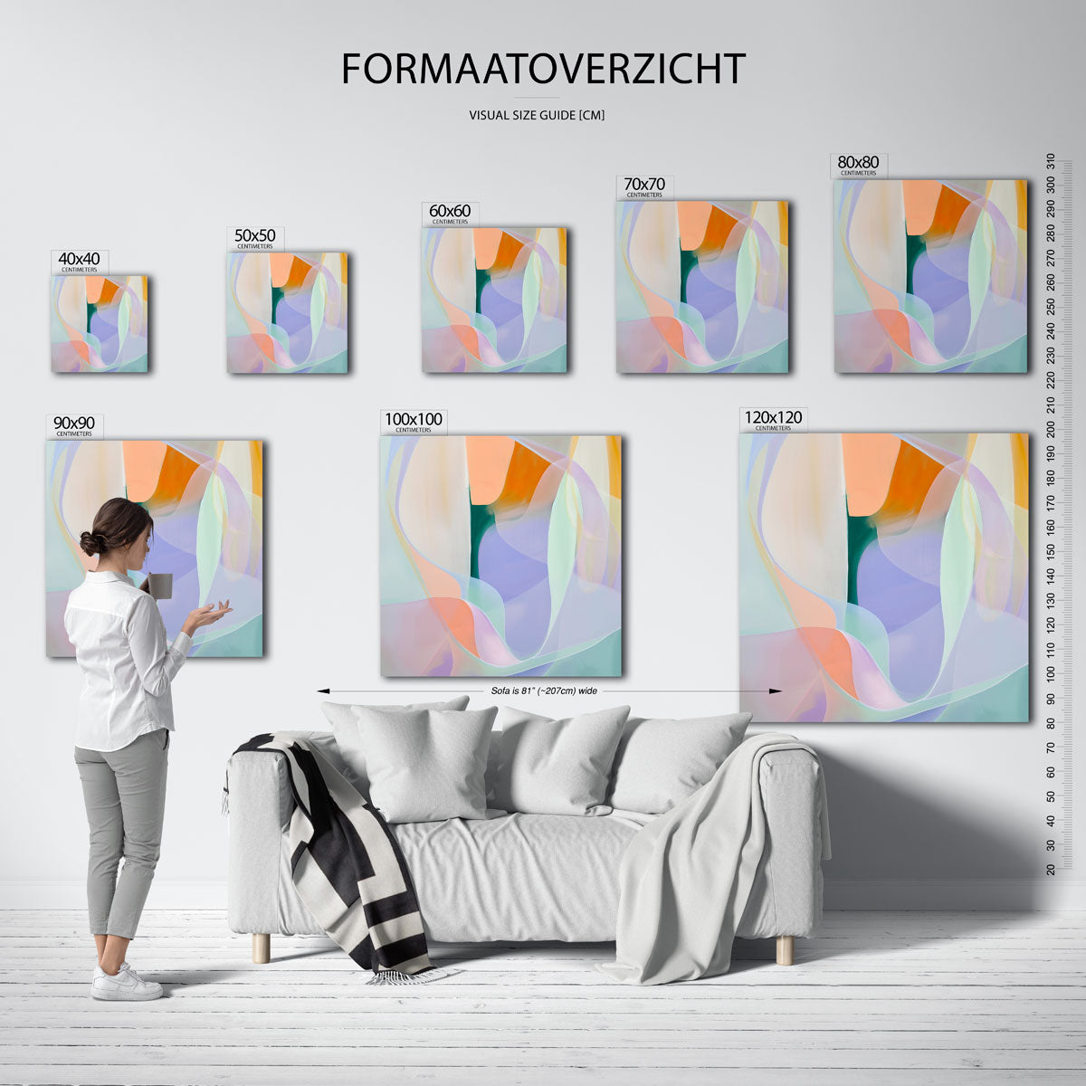 Abstracte vormen Poster