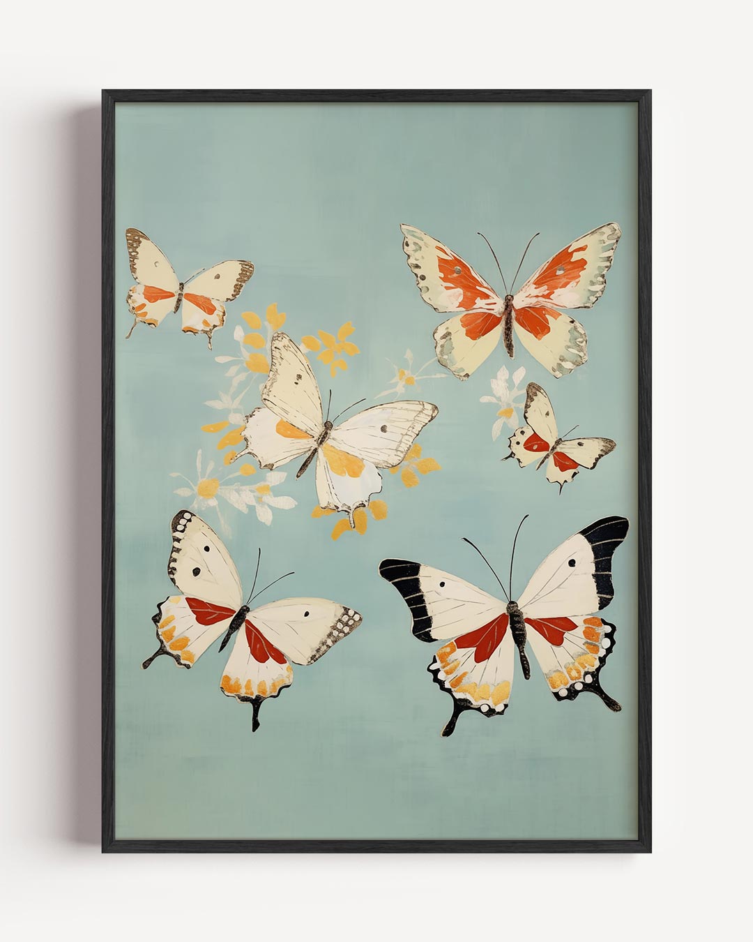 Vlinderpracht Wanddecoratie Poster-WallArtistic