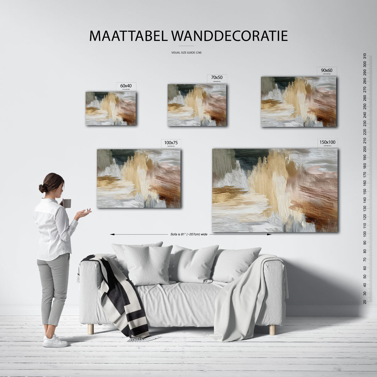 Abstracte Kunstwerk