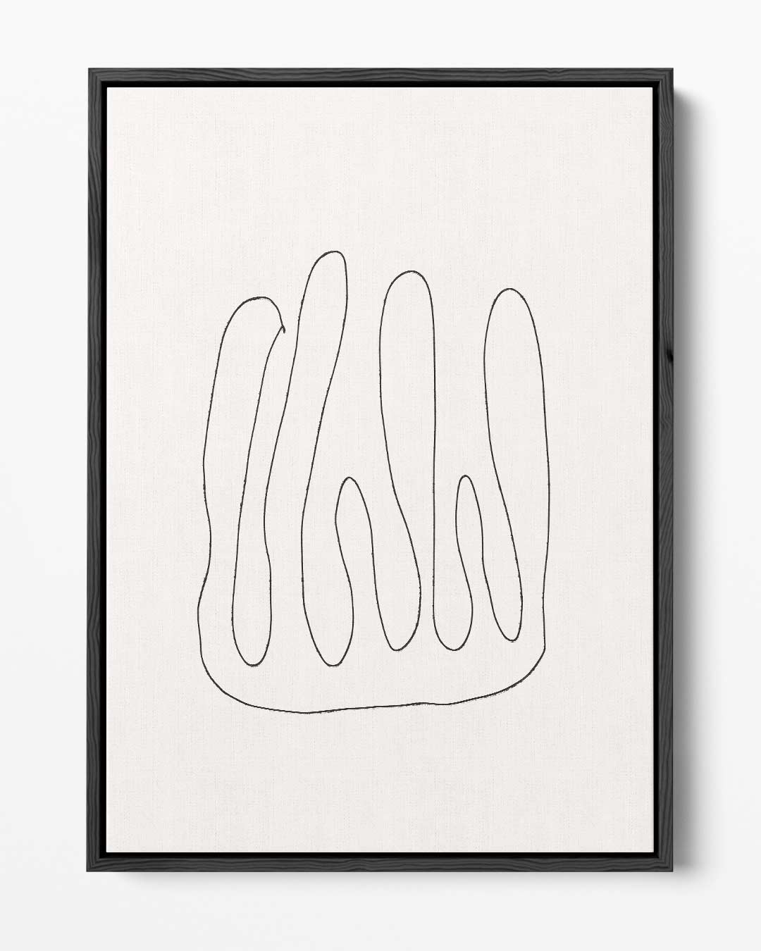 Organische Lijntekening Kunstwerk-canvas-dibond-plexiglas-wanddecoratie-WallArtistic