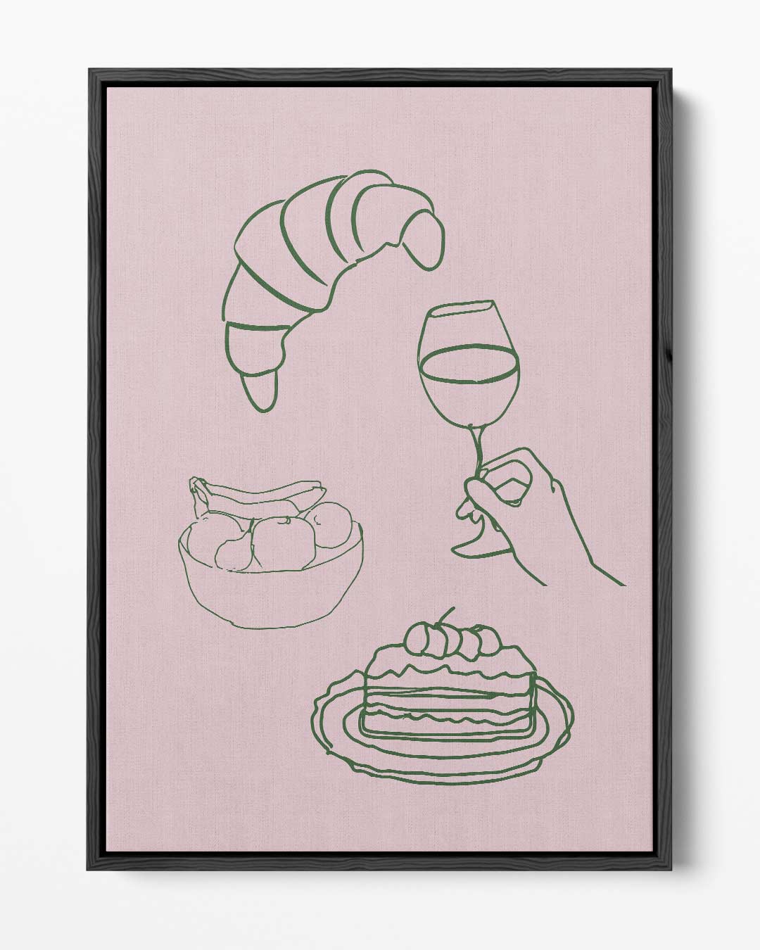 Minimalistisch Eten & Drinken Kunstwerk-canvas-dibond-plexiglas-wanddecoratie-WallArtistic
