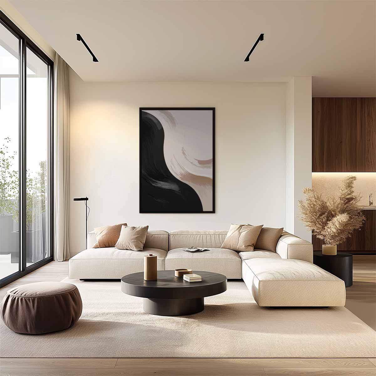 Abstracte Stroming Kunstwerk-canvas-dibond-plexiglas-wanddecoratie-WallArtistic