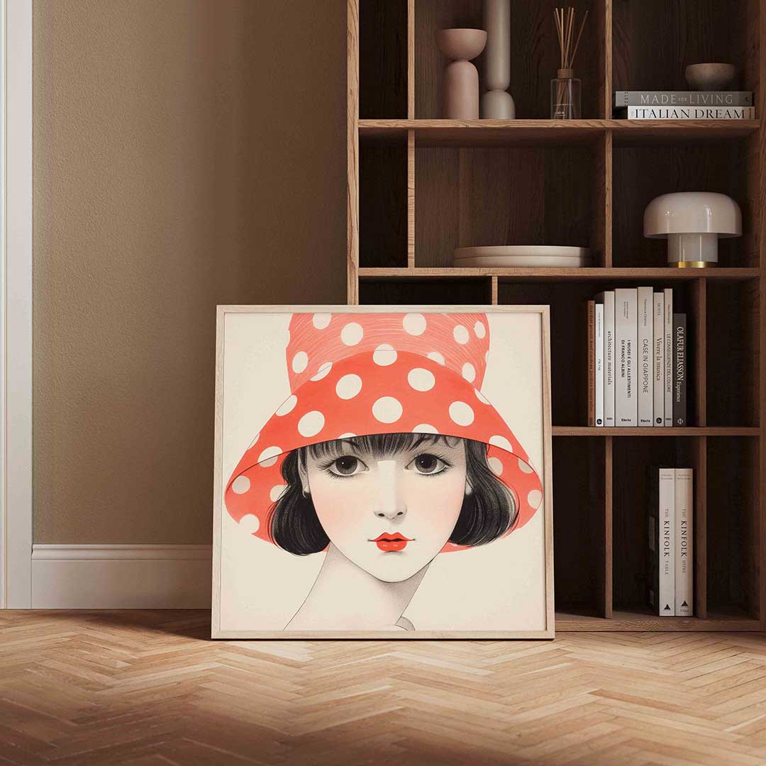 Vrouw met hoed Poster