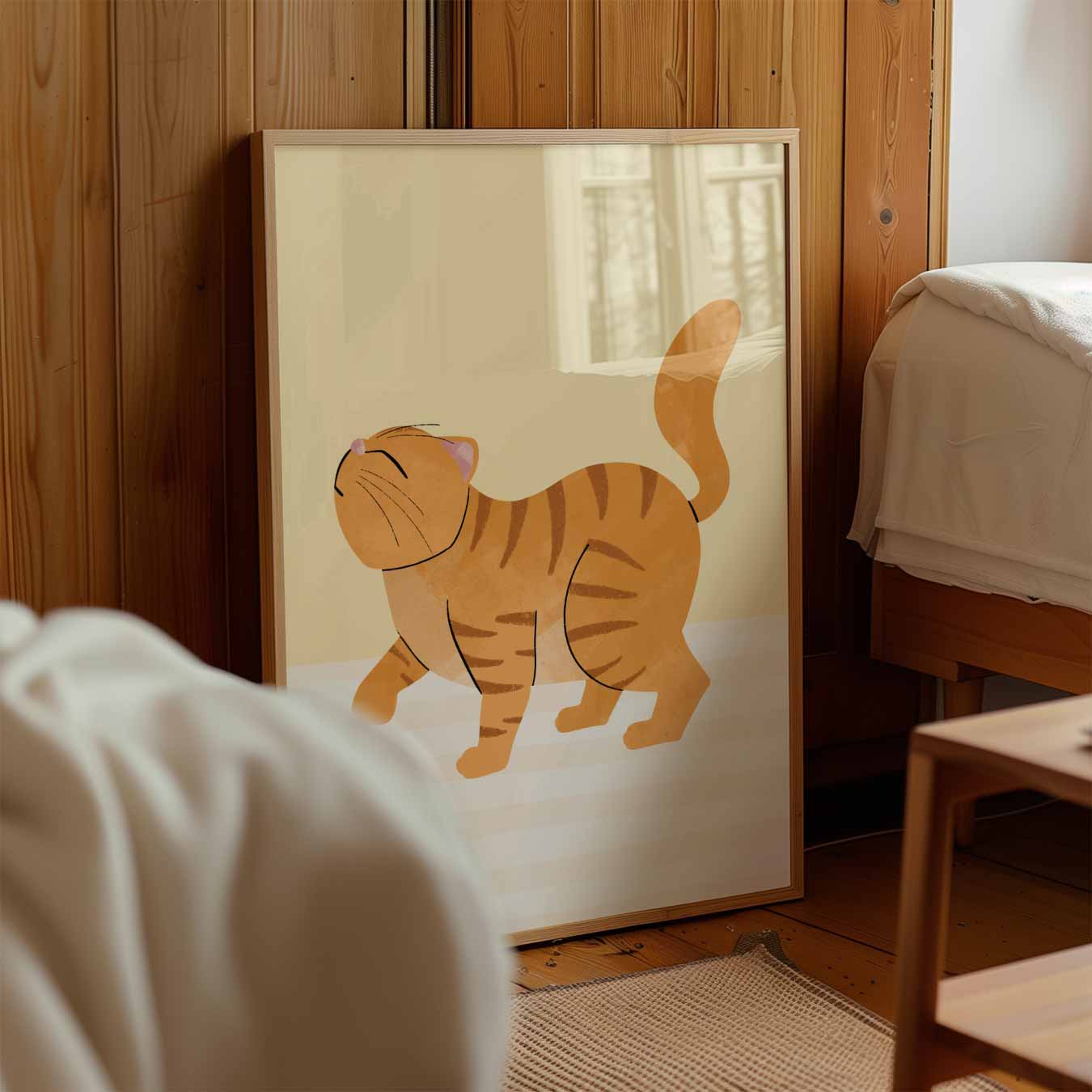 Dromerige Kat Illustratie Poster