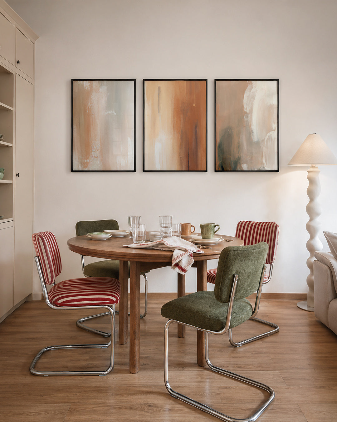 Zachte kleurvlakken Posterset