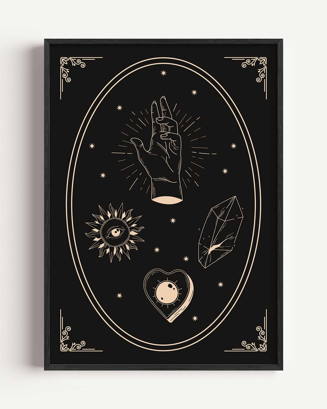 Mystieke Hand & Symbolen Poster