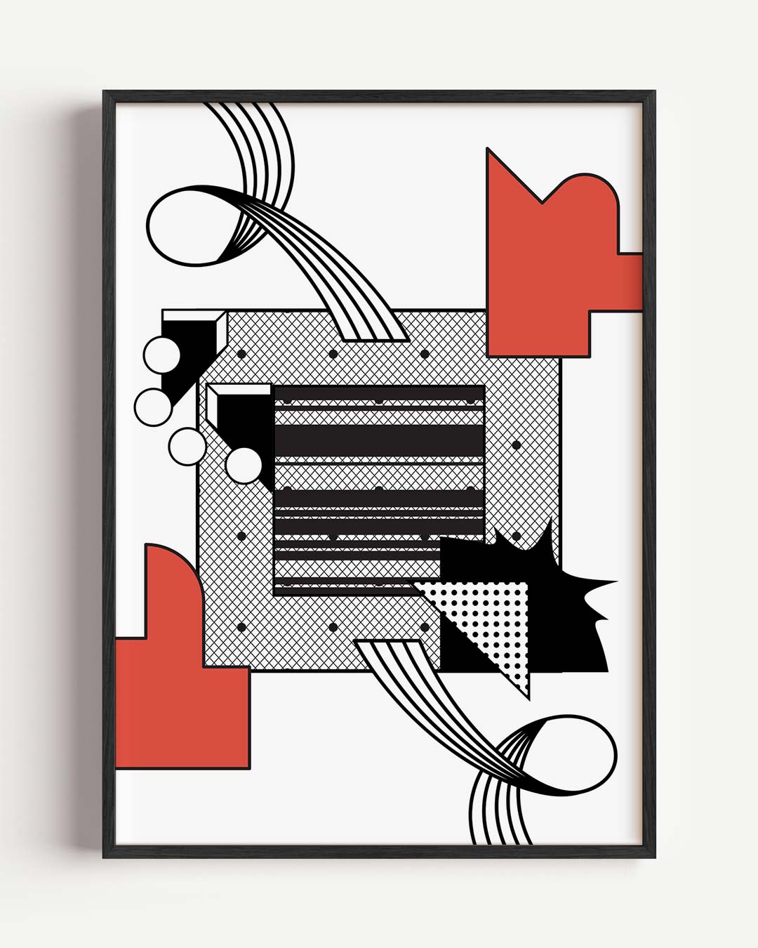 Modern Abstracte Geometrische Kunstposter