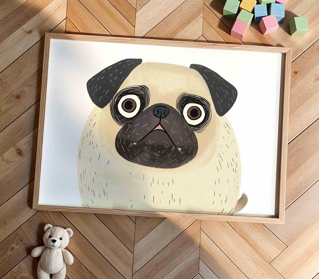 Mopshond Poster