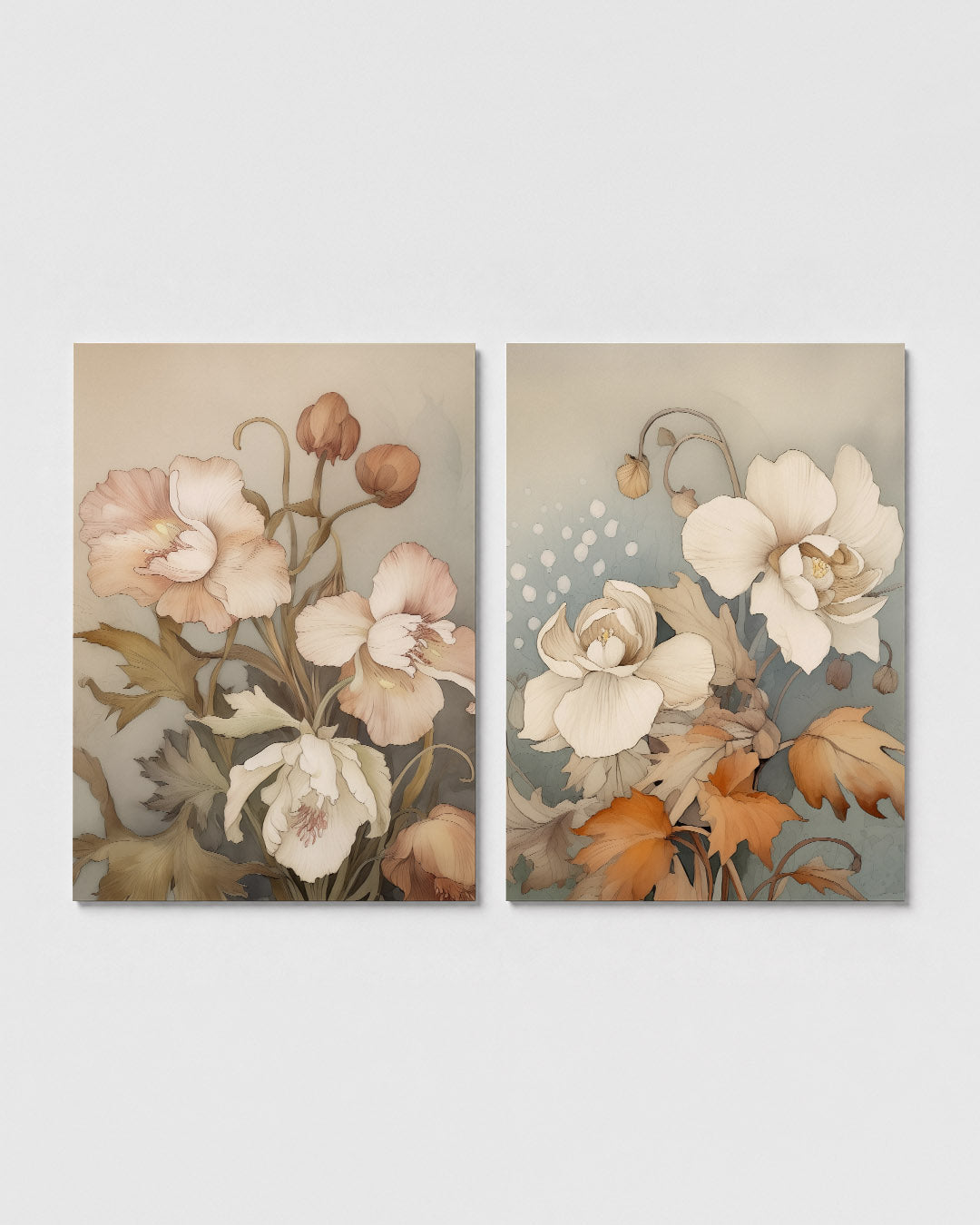 Bloemrijke sereniteit Posterset