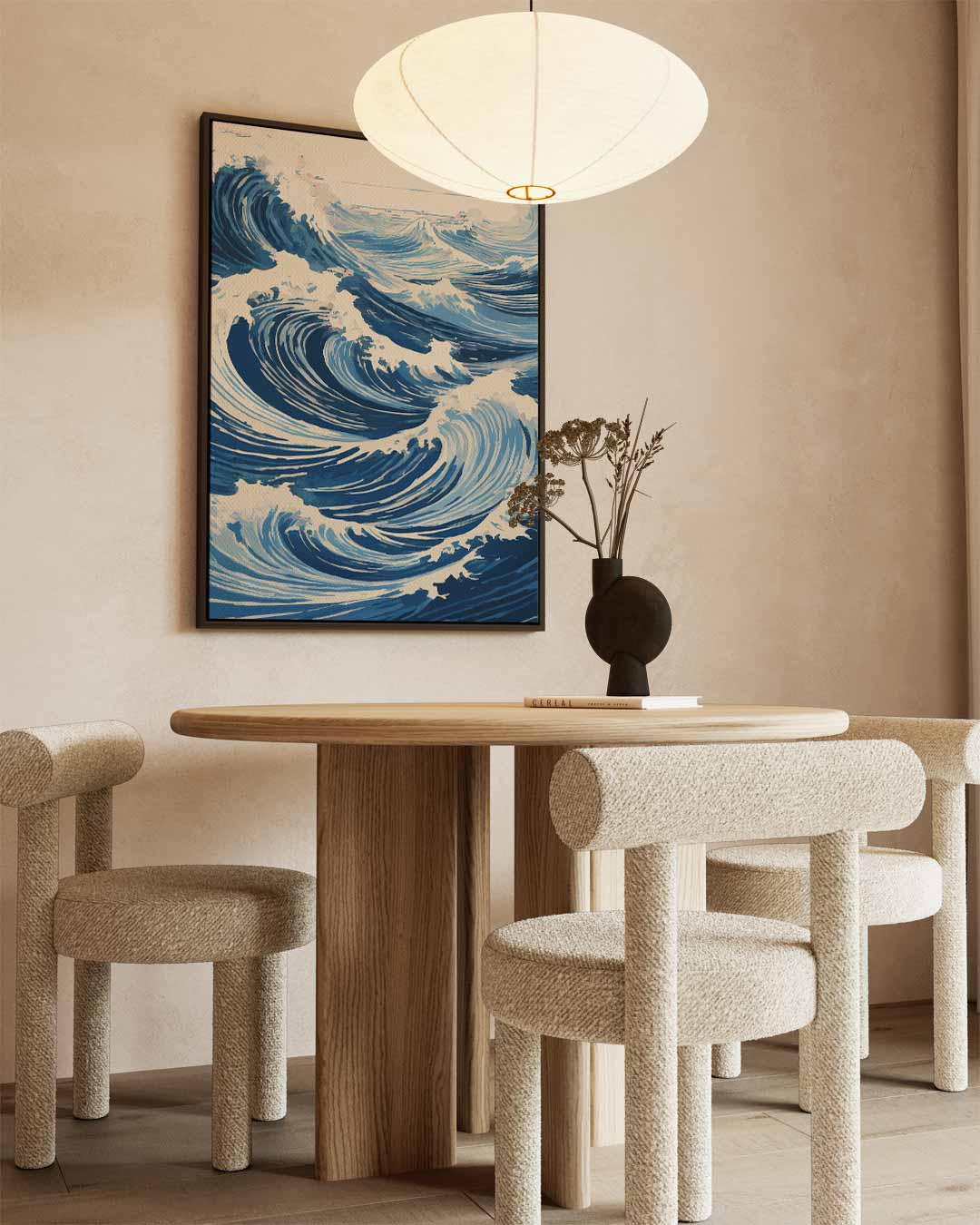 Krachtige Golfbewegingen Kunstwerk-canvas-dibond-plexiglas-wanddecoratie-WallArtistic