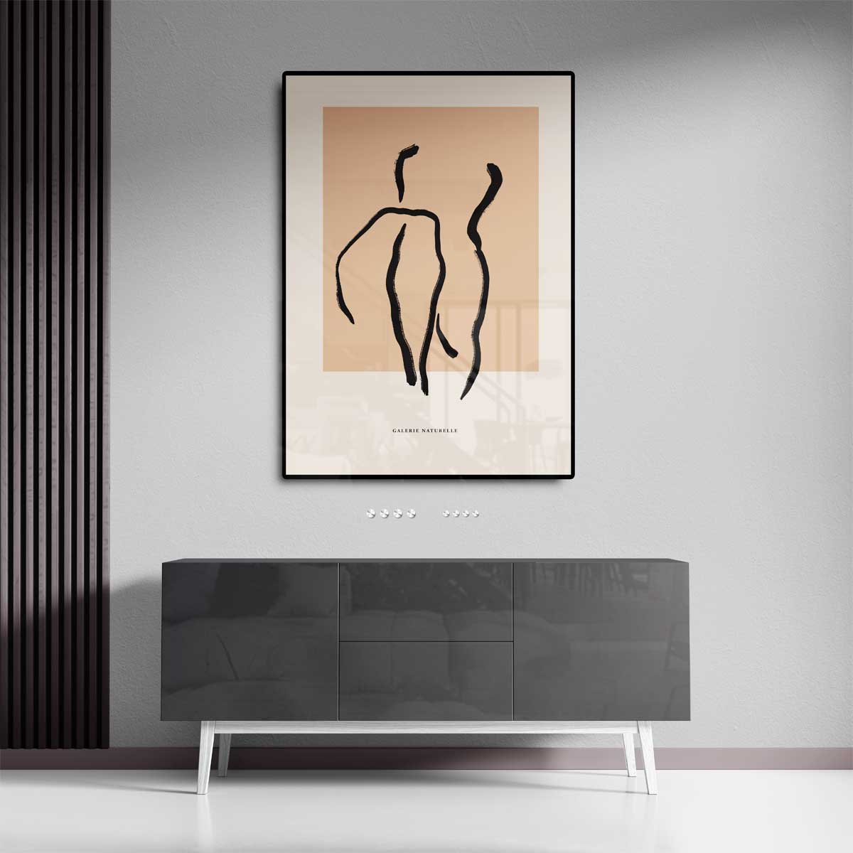 Abstracte Lichaamsvormen Kunstwerk-canvas-dibond-plexiglas-wanddecoratie-WallArtistic