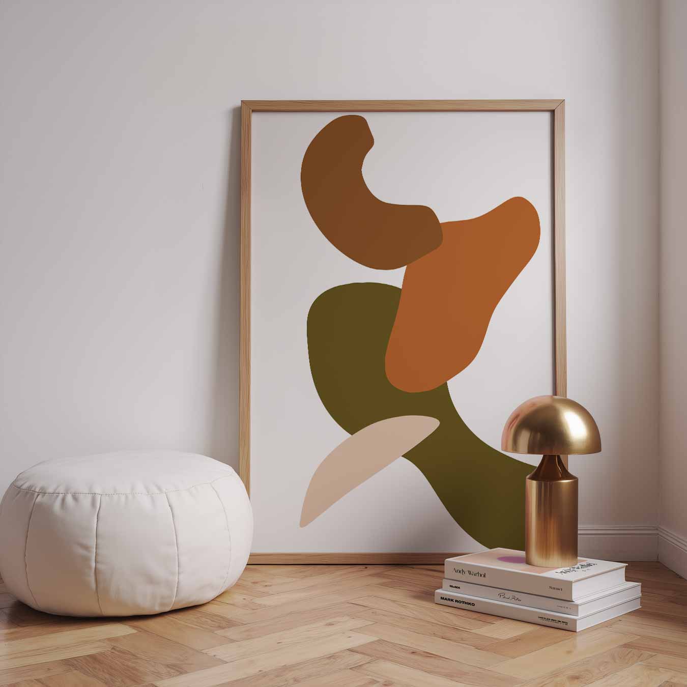 Warme Abstracte Vormen Poster