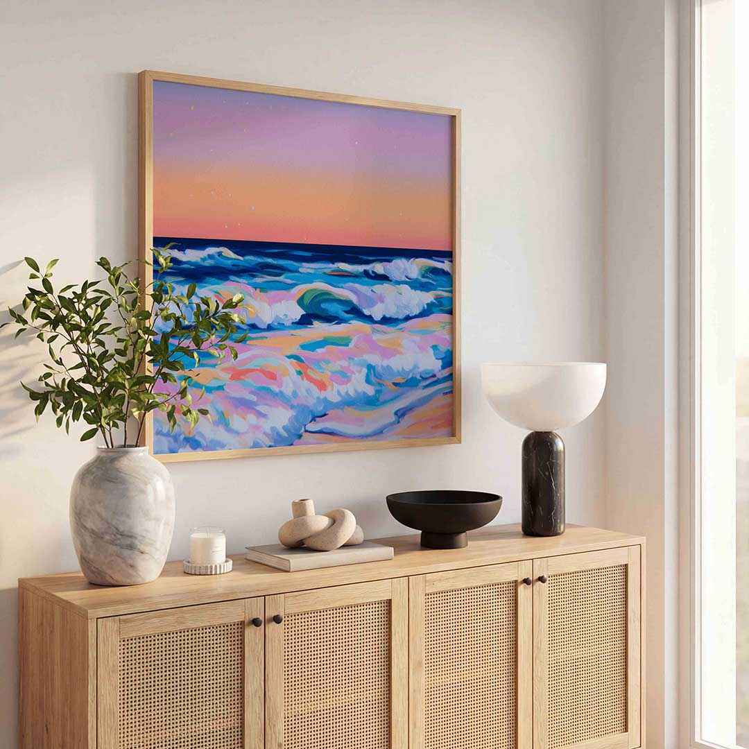 Golven en sterren Poster