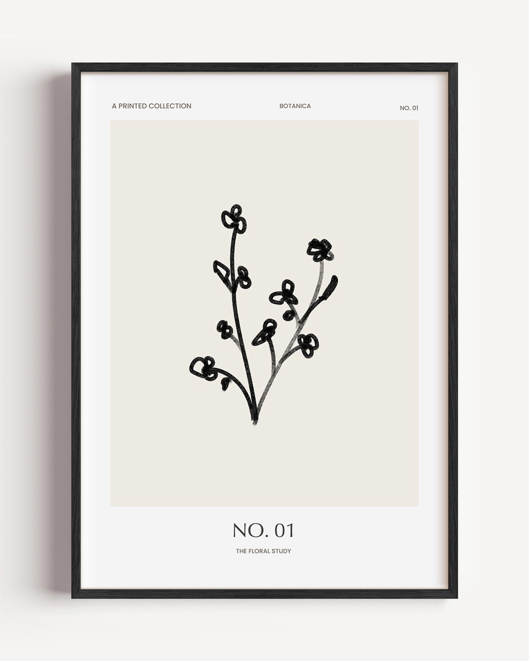 Botanische Bloemillustratie Poster-WallArtistic