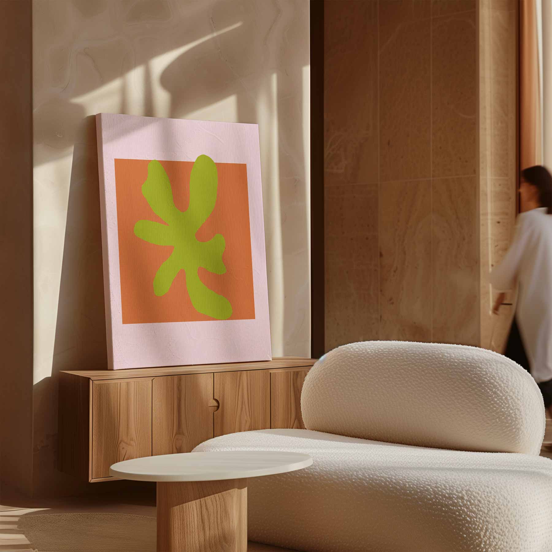 Vrolijke Abstractie Kunstwerk-canvas-dibond-plexiglas-wanddecoratie-WallArtistic