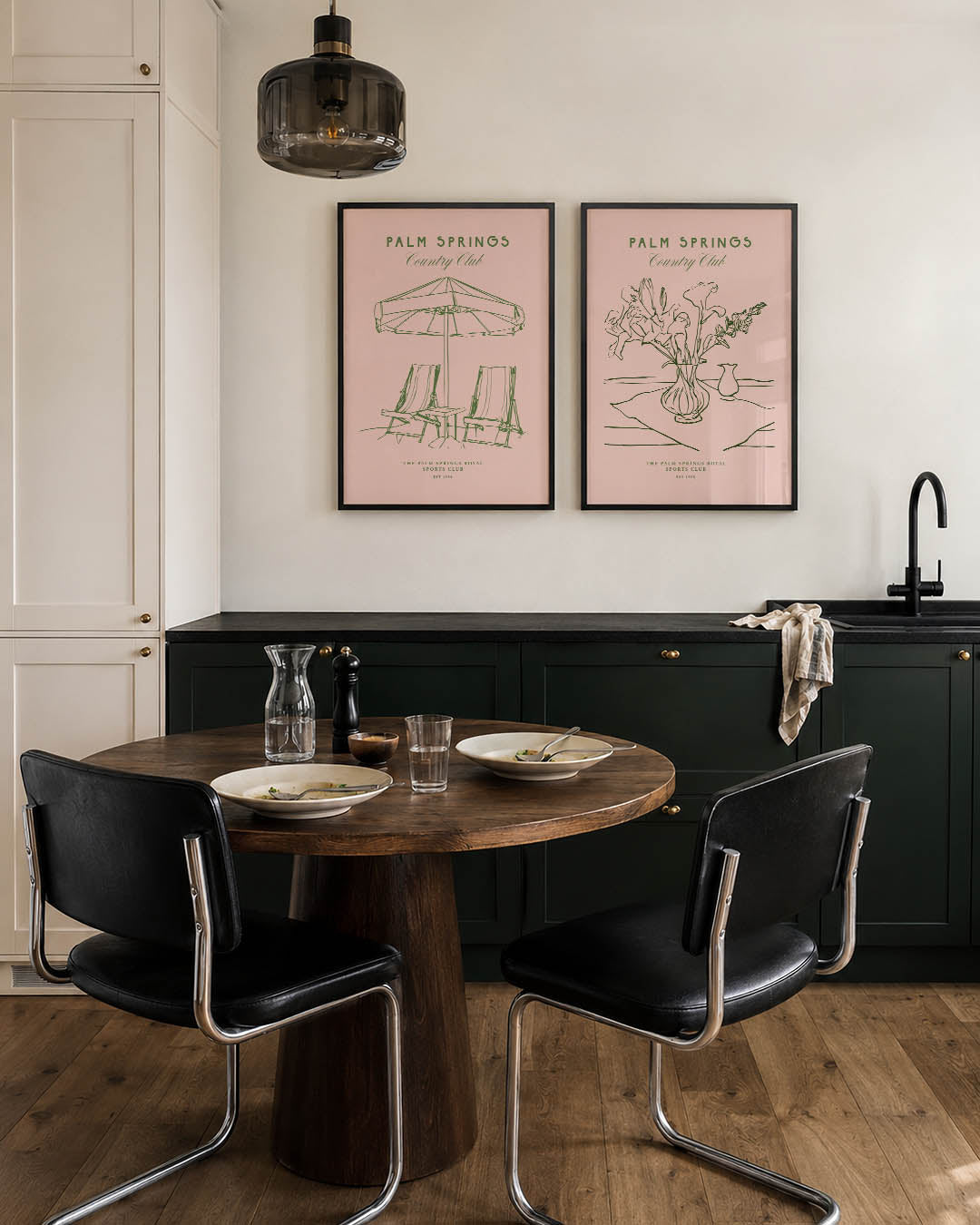 Zomerse lijnenschets Posterset