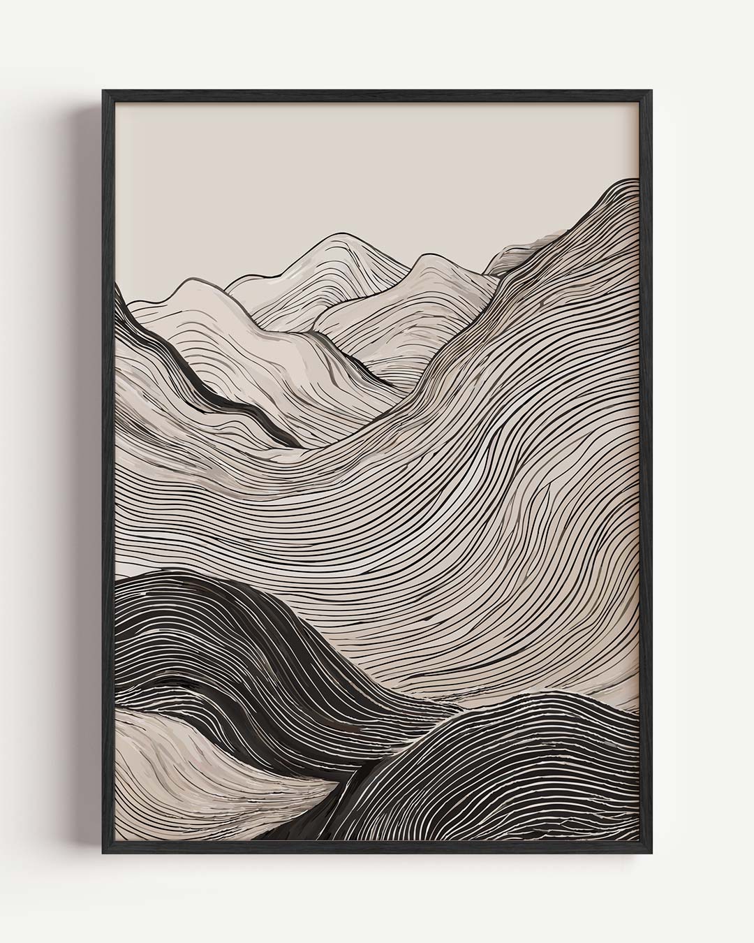 Elegante Berglandschap Poster