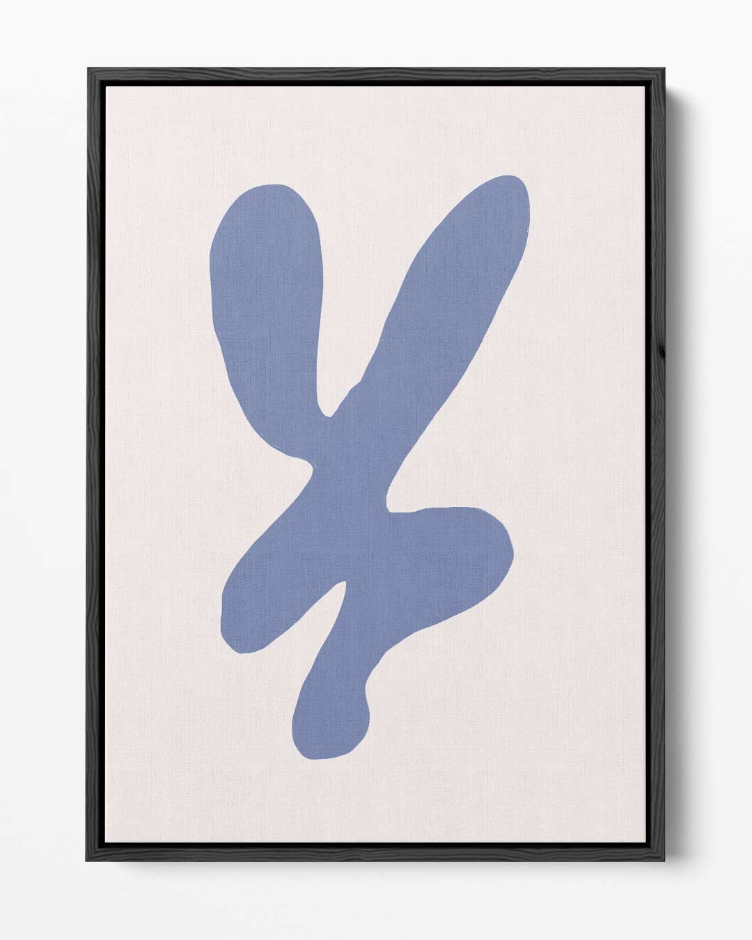 Abstracte Blauwe Vormen Kunstwerk-canvas-dibond-plexiglas-wanddecoratie-WallArtistic