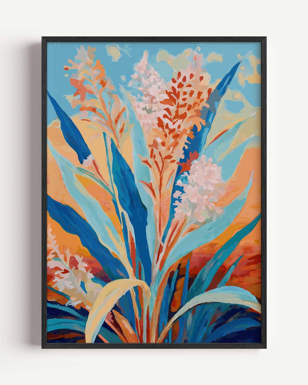 Kleurrijke Bloemen Fantasie Poster