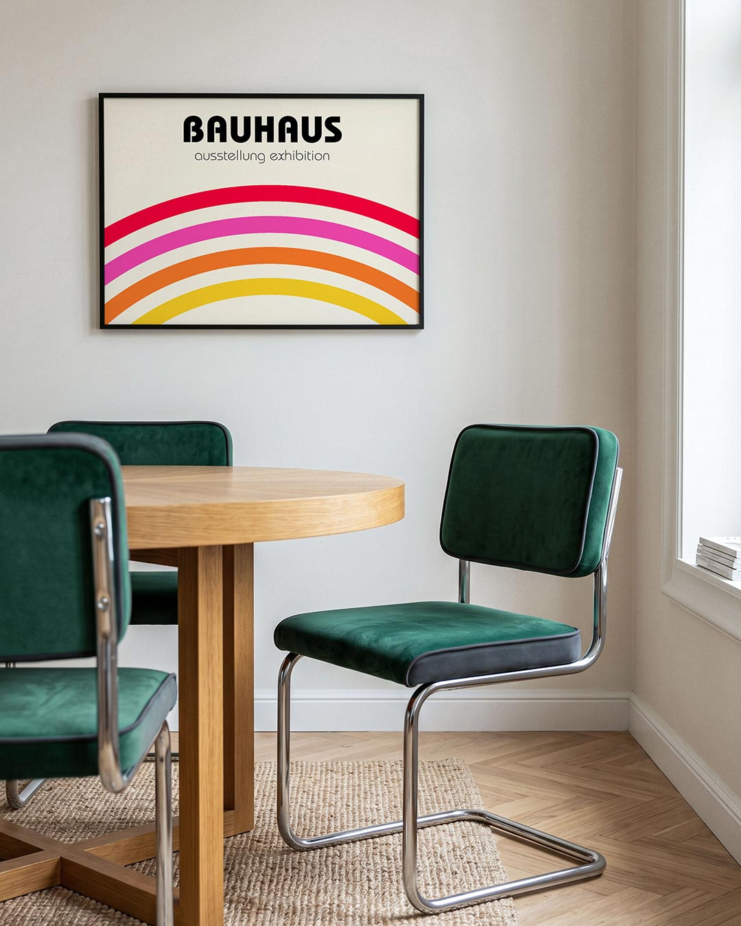 Kleurrijke booglijnen Poster