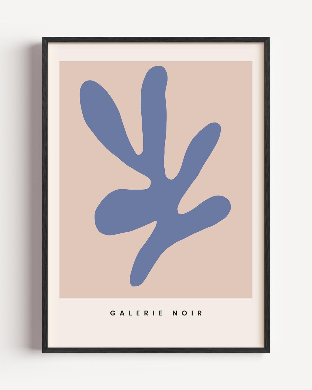 Moderne Abstracte Blauw-Grijze Kunstposter-WallArtistic