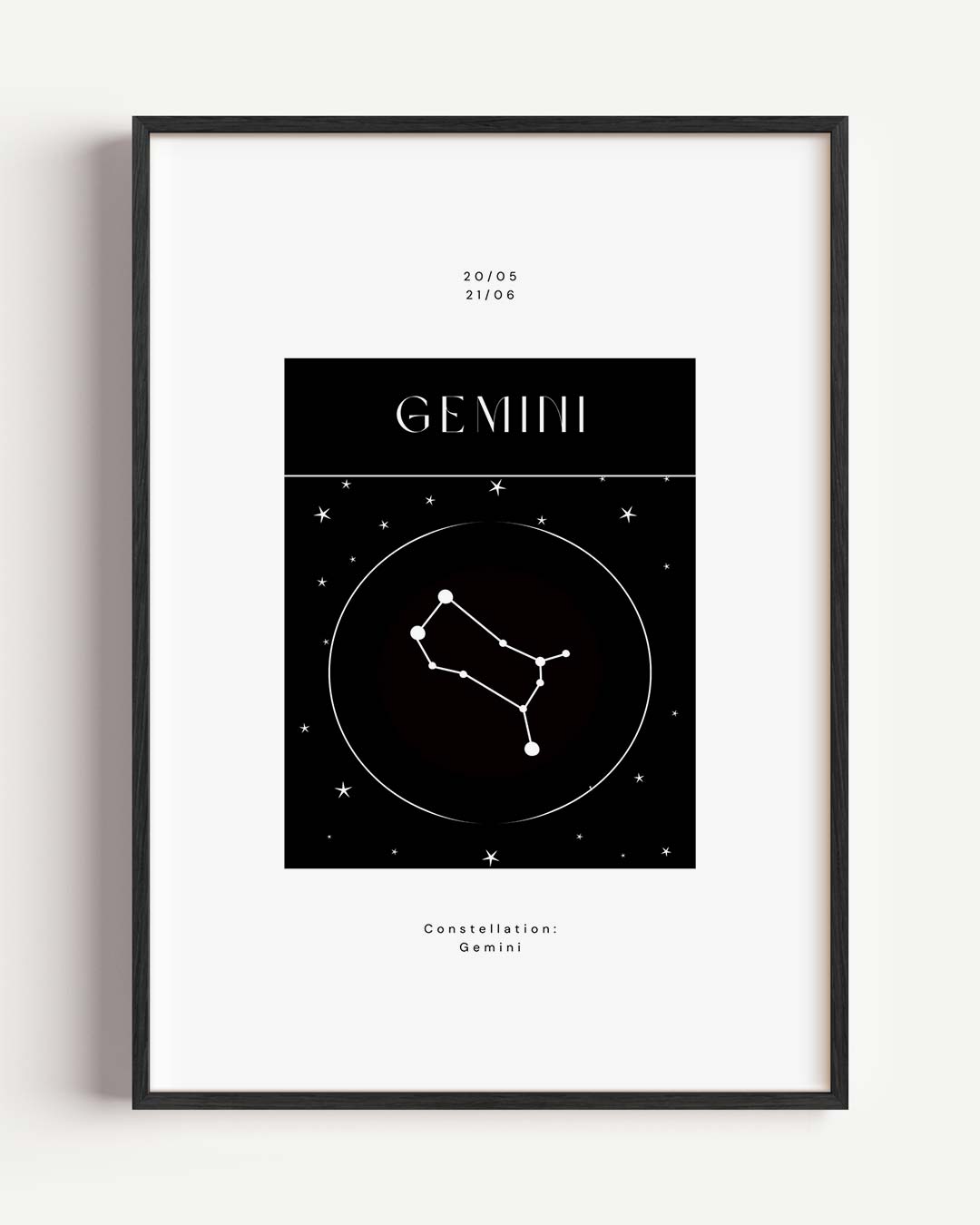 Gemini Sterrenbeeld Poster