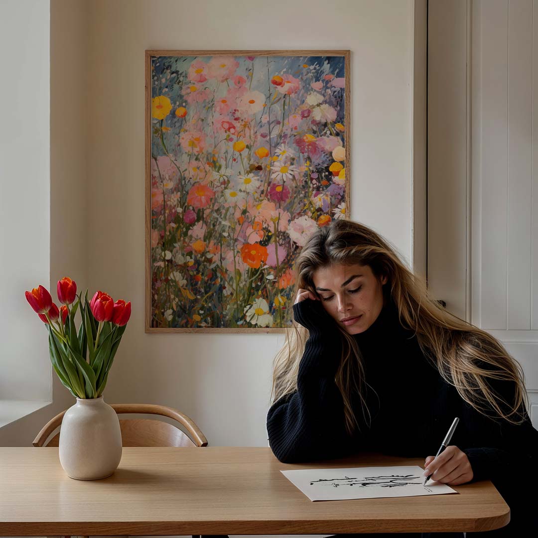 Kleurrijke Bloemenpracht Poster-WallArtistic