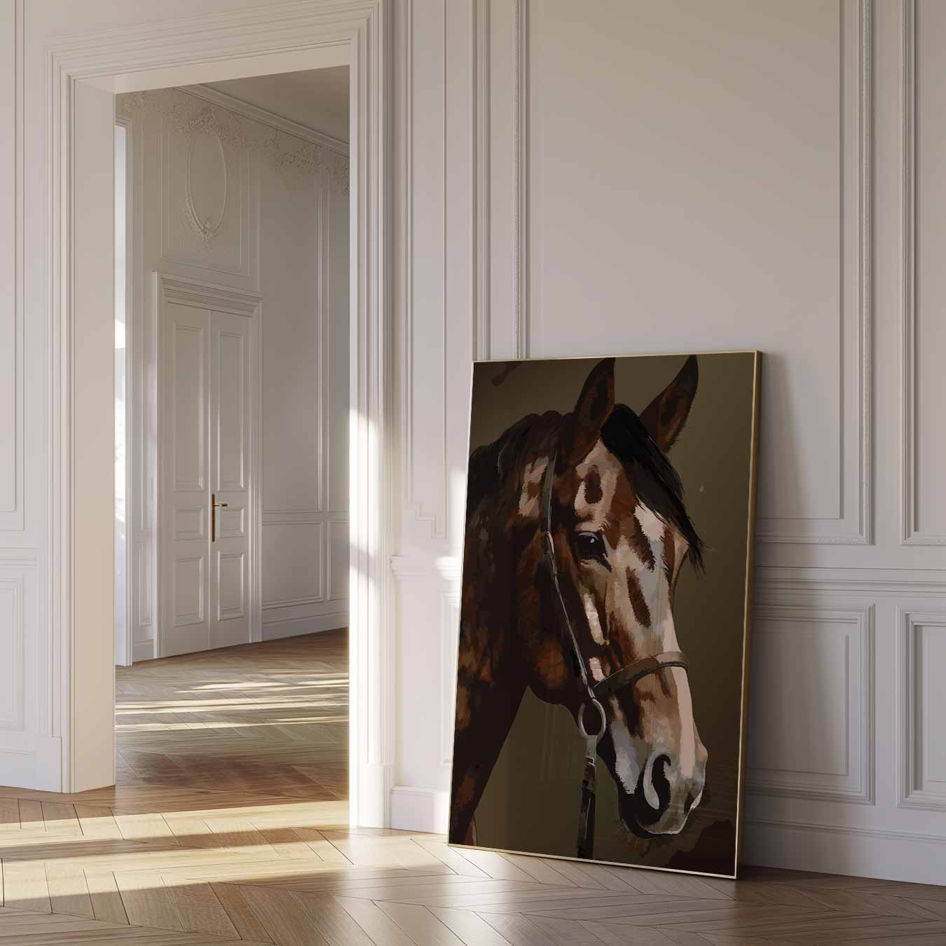 Elegante Paardenposter