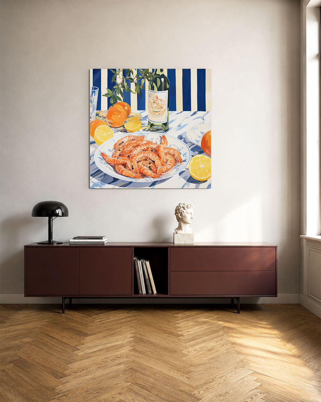 Levendige tafelscène Kunstwerk