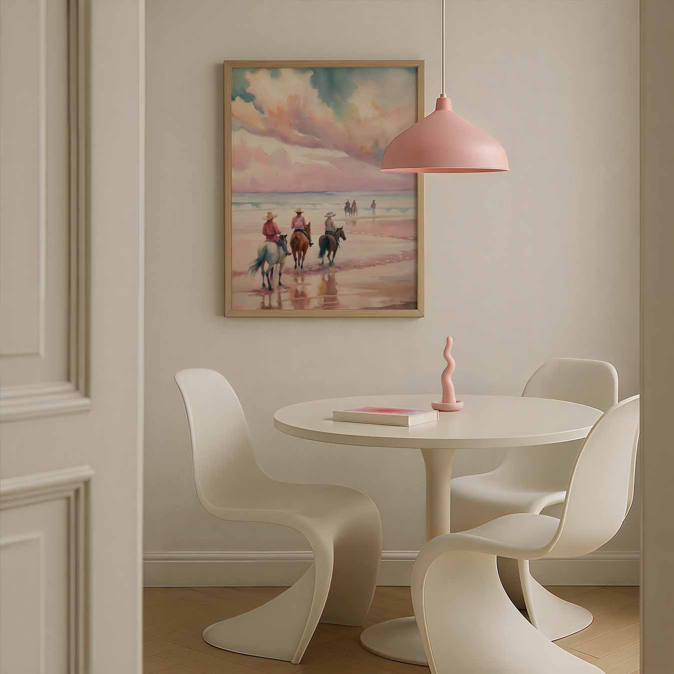 Avontuurlijke Strandrit met Paarden Poster