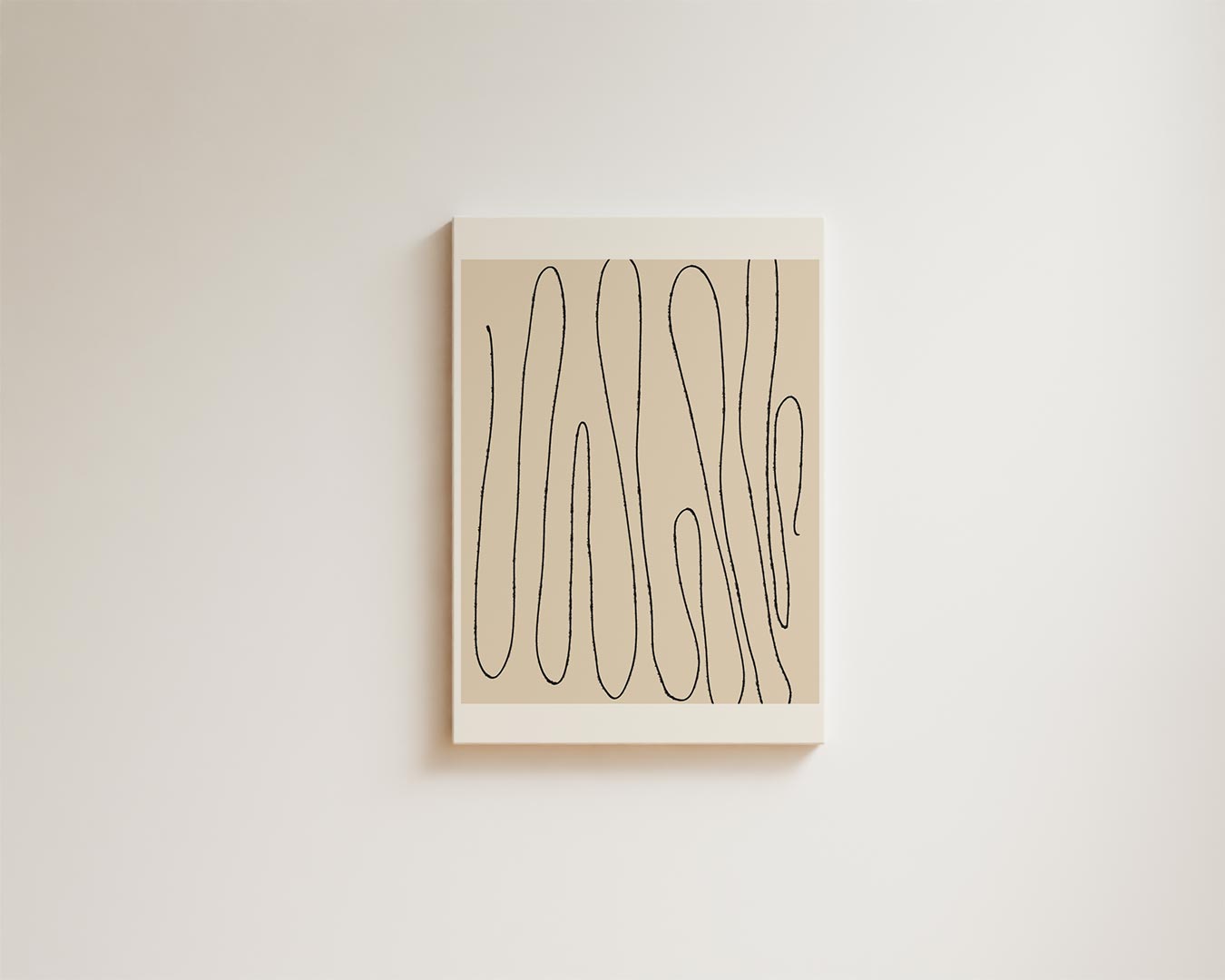 Zachte Lijnen Abstract Kunstwerk-canvas-dibond-plexiglas-wanddecoratie-WallArtistic