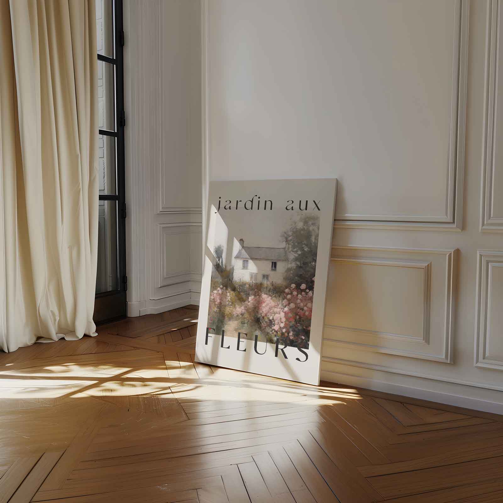 Franse Bloementuin Poster